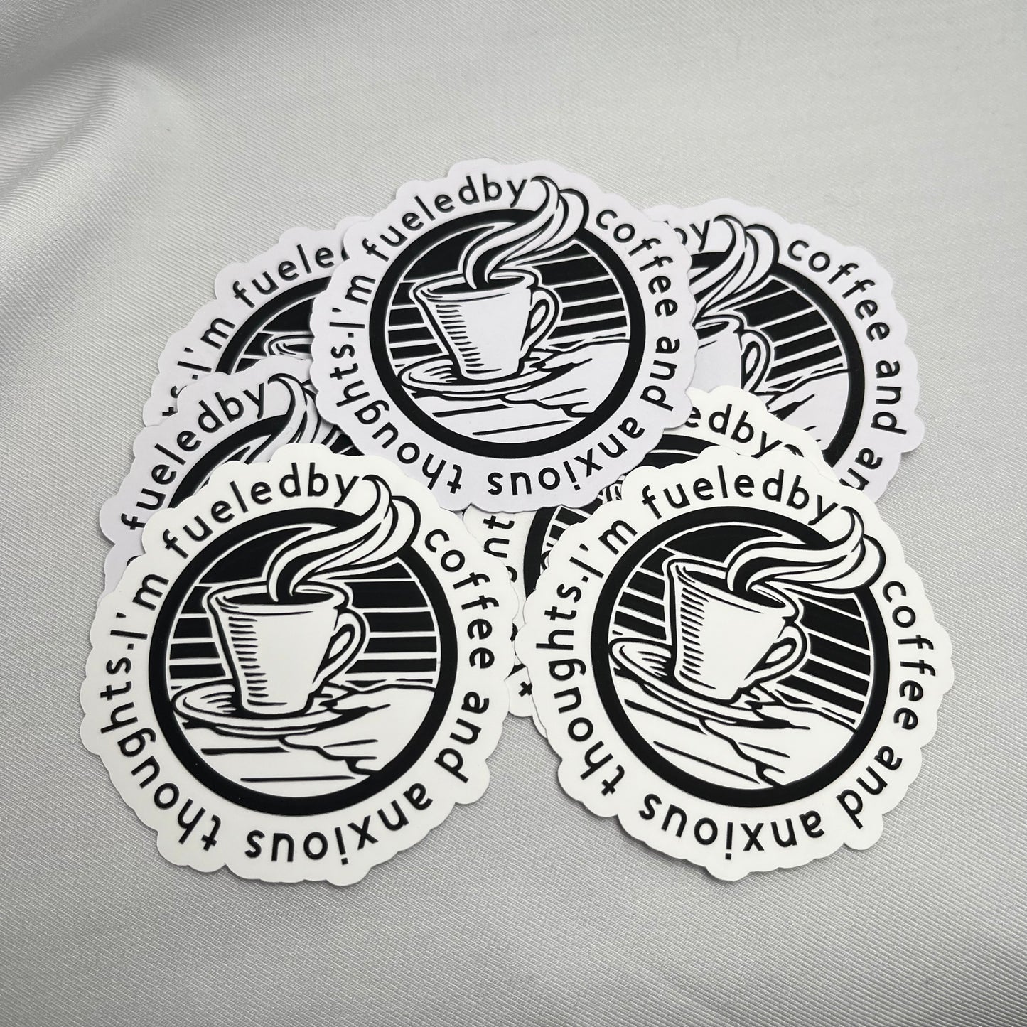 Coffee and Anxiety- Sticker