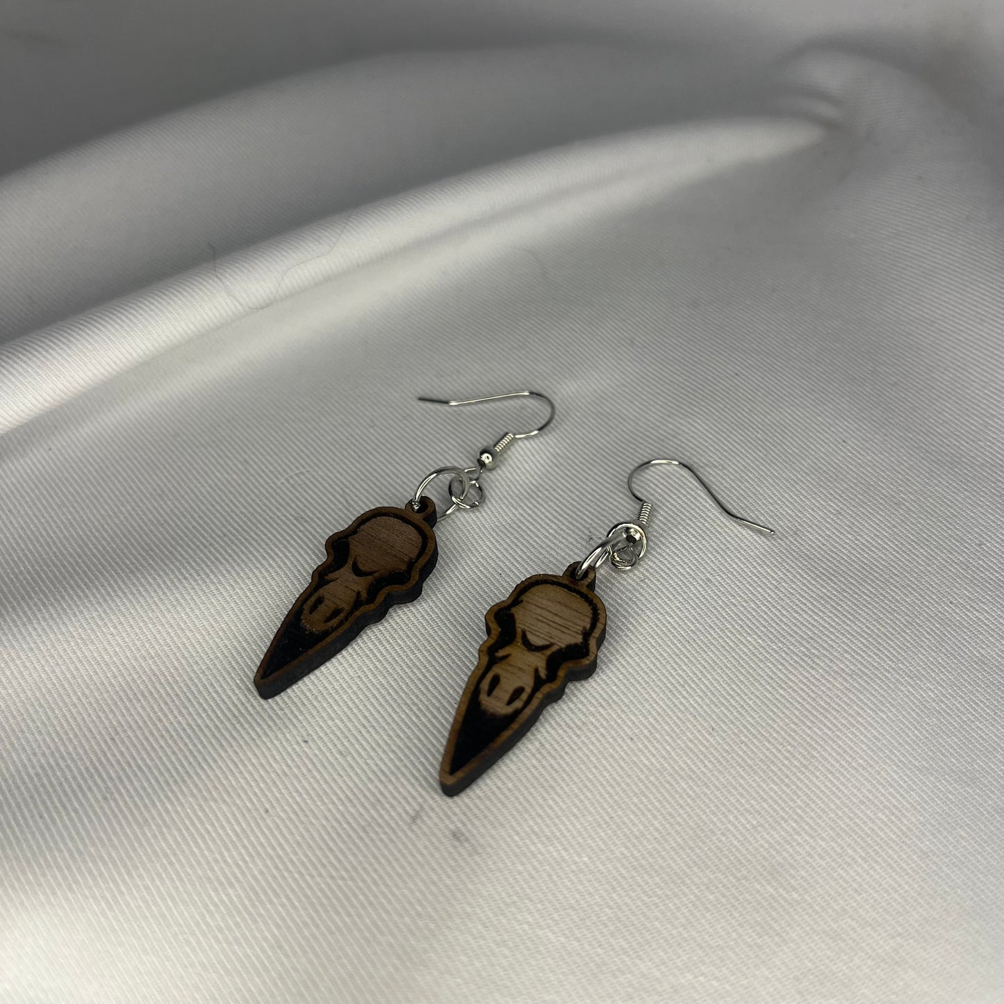 Raven Skull Earrings