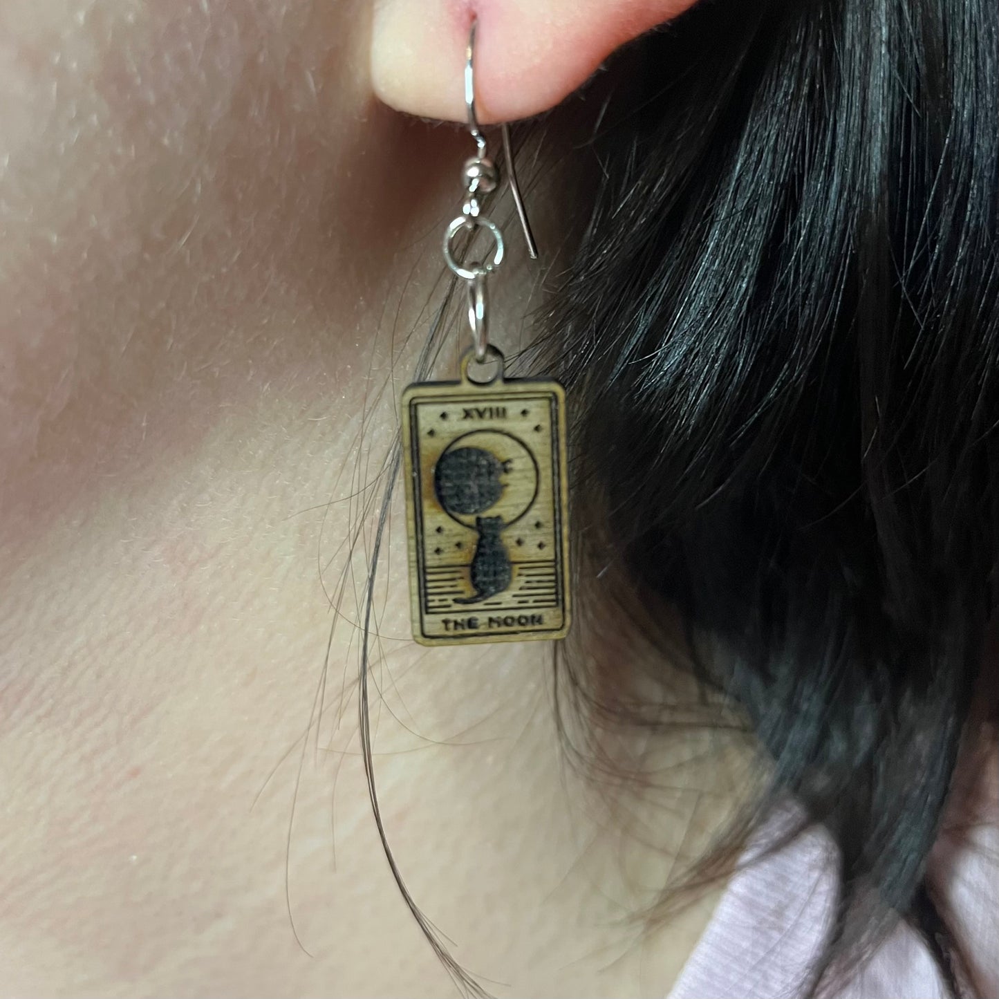 Tarot Earrings- Sun and Moon