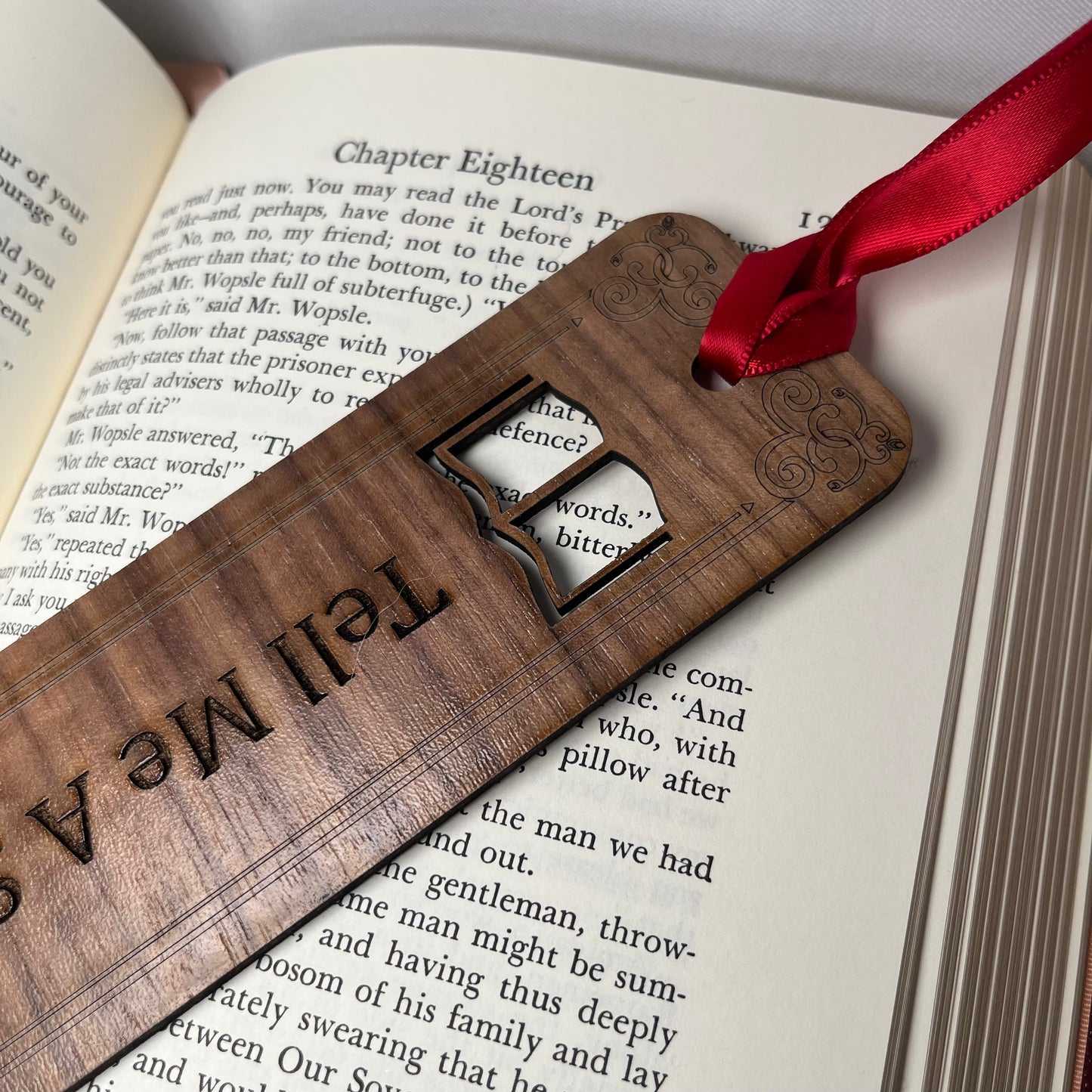 Tell Me a Story- Wooden Bookmark